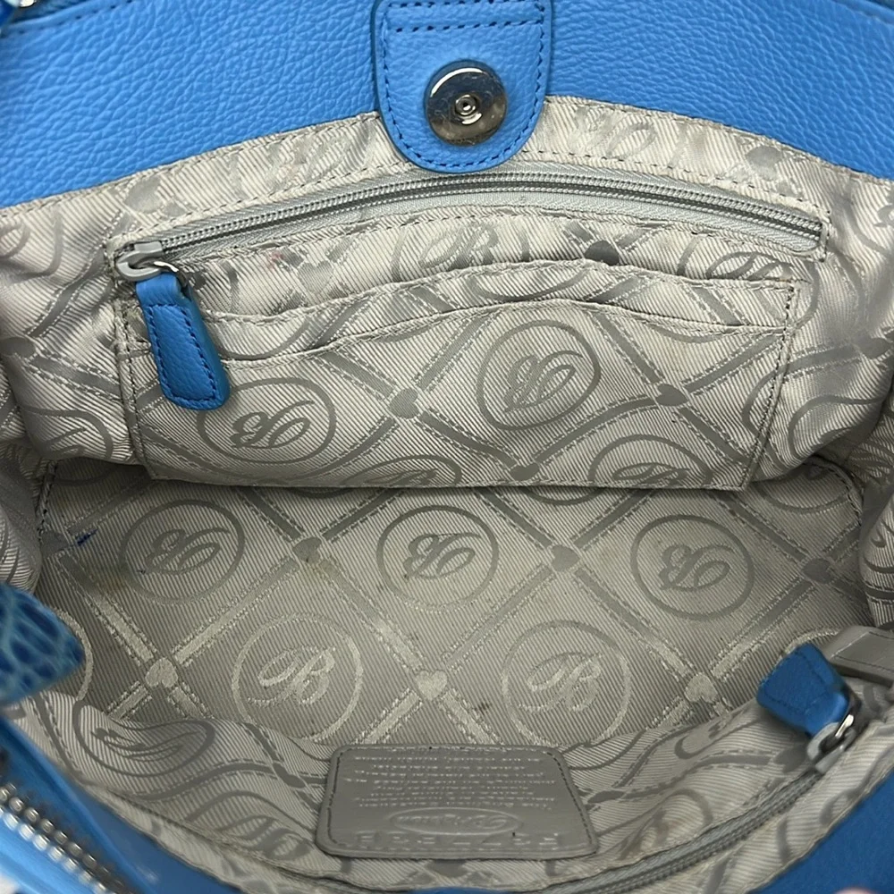 Brighton Crocodile Embossed Leather Crossbody Bag - Picture 15 of 16